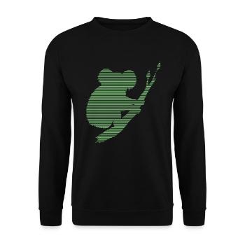 Koala - Unisex Pullover - Schwarz - Vorne - Alina (178cm) & Michal (187cm)