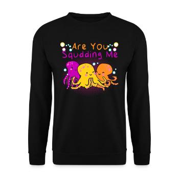 Poulpe Poulpe Tentacule de mer Poulpe Poulpe Poulpe Poulpe - Sweat-shirt Unisexe - noir - Devant - Alina (178cm) & Michal (187cm)