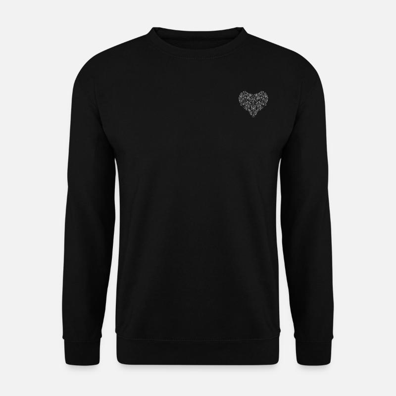 Guitar Heart Guitar Player Guitarist Guitar Musici - Unisex Pullover - Schwarz