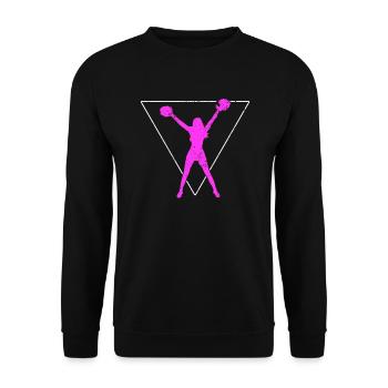 cheerleading - Sweat-shirt Unisexe - noir - Devant - Alina (178cm) & Michal (187cm)