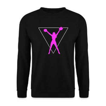 cheerleading - Unisex Sweatshirt - black - Front - Alina (178cm) & Michal (187cm)