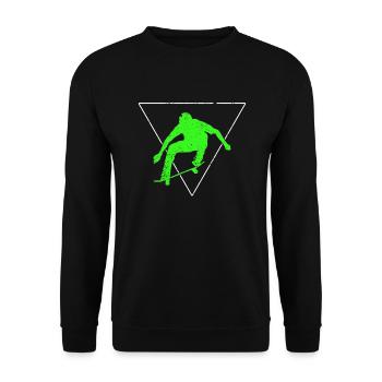 Skaten - Unisex Pullover - Schwarz - Vorne - Alina (178cm) & Michal (187cm)