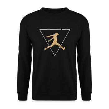 Parkour - Unisex Sweatshirt - black - Front - Alina (178cm) & Michal (187cm)