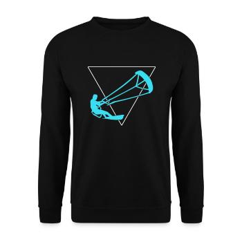 Kite surfing - Unisex Sweatshirt - black - Front - Alina (178cm) & Michal (187cm)