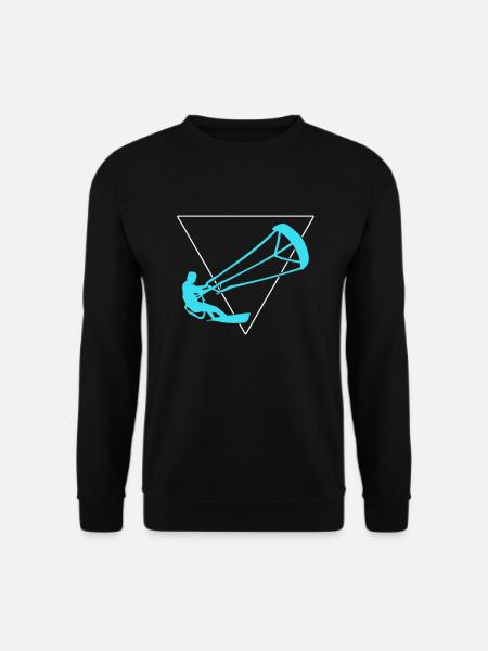 Kite surfen - Unisex Pullover - Schwarz