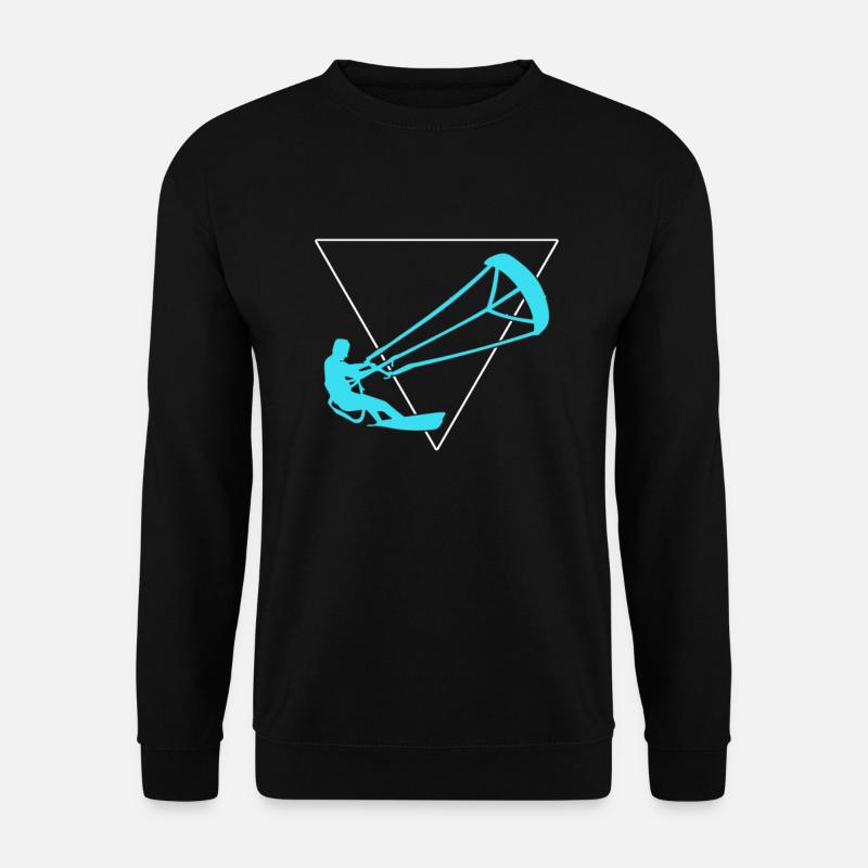Kite surfen - Unisex Pullover - Schwarz