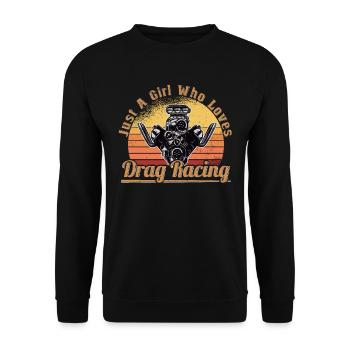 Racing Driver Racing Car Tuning Racing Motorsport - Unisex Sweatshirt - black - Front - Alina (178cm) & Michal (187cm)