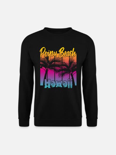 Poipu Beach Hawaii - Unisex Pullover - Schwarz