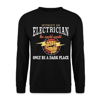 T-shirt électricien - électricien - Sweat-shirt Unisexe - noir - Devant - Alina (178cm) & Michal (187cm)
