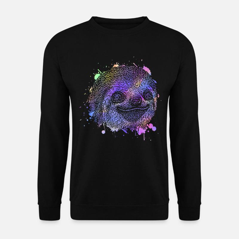 Faultier - Unisex Pullover - Schwarz