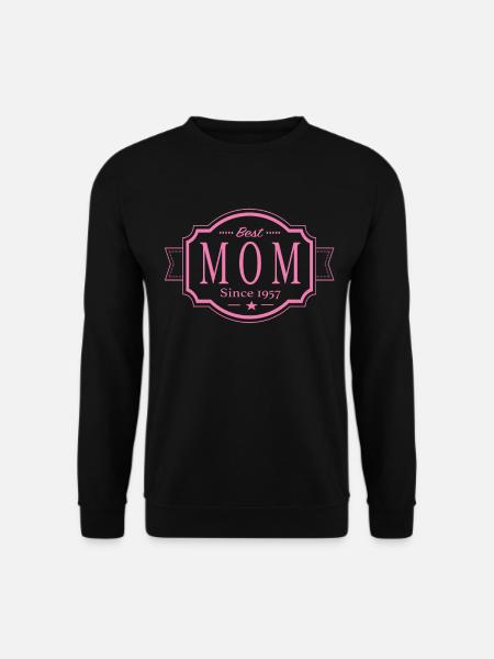 Best Mom since 1957 - Unisex Sweatshirt - black