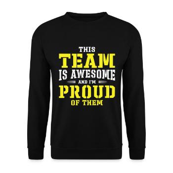 Kollege Medizinisches Team Krankenhaus - Unisex Pullover - Schwarz - Vorne - Alina (178cm) & Michal (187cm)