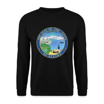 Alaska - Unisex Sweatshirt - black - Front - Alina (178cm) & Michal (187cm)