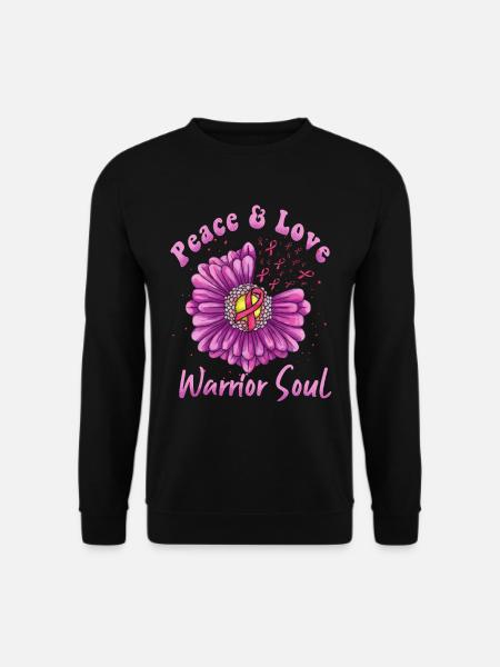 Brustkrebs Geschenk Breast Cancer Krebs Rosa - Unisex Pullover - Schwarz