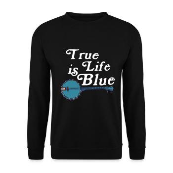Banjo Shirts For Men Bluegrass Appalachia Folk - Unisex Sweatshirt - black - Front - Alina (178cm) & Michal (187cm)