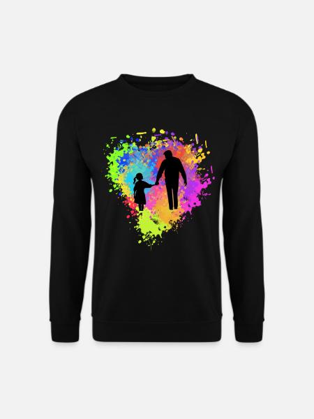 Père et fille - Sweat-shirt Unisexe - noir
