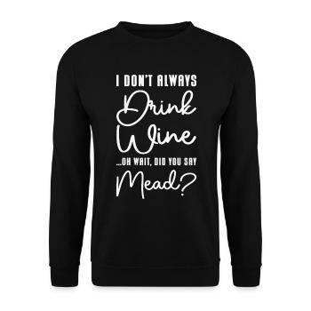 Honigwein Met Hausbrauer Viking Renaissance - Unisex Pullover - Schwarz - Vorne - Alina (178cm) & Michal (187cm)