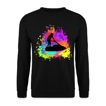 Jet ski - Sweat-shirt Unisexe - noir - Devant - Alina (178cm) & Michal (187cm)