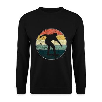 Skateboard - Unisex Pullover - Schwarz - Vorne - Alina (178cm) & Michal (187cm)