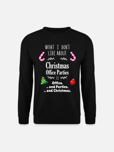Weihnachtsfeier Büro Anti Ironie Sarkasmus - Unisex Pullover - Schwarz