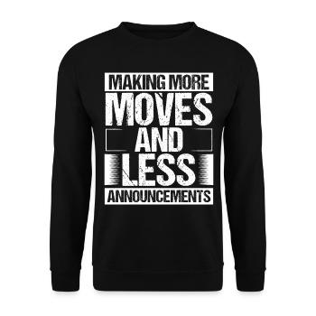 Funny Birthday Idea for Men Entrepreneur Business - Unisex Pullover - Schwarz - Vorne - Alina (178cm) & Michal (187cm)