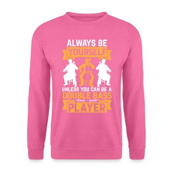Double Bass Player - Double Bassist - Unisex Pullover - Pink - Vorne