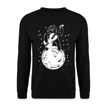 Sloth Double Bass Player - Contrebassiste Paresseux - Sweat-shirt Unisexe - noir - Devant - Alina (178cm) & Michal (187cm)