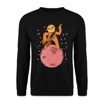 Sloth Contrebassiste Paresseux Contrebassiste - Sweat-shirt Unisexe - noir - Devant - Alina (178cm) & Michal (187cm)