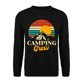 Équipe de camping - Sweat-shirt Unisexe - noir - Devant - Alina (178cm) & Michal (187cm)