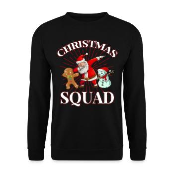 Équipe de Noël - Sweat-shirt Unisexe - noir - Devant - Alina (178cm) & Michal (187cm)
