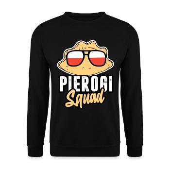 Pierogi Squad Polish Poland Polska Polski - Unisex Sweatshirt - black - Front - Alina (178cm) & Michal (187cm)