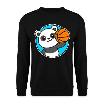 Kinder Basketball Pana - Unisex Pullover - Schwarz - Vorne - Alina (178cm) & Michal (187cm)