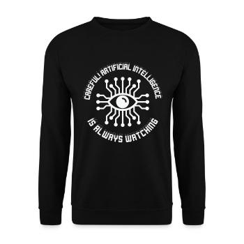 Künstliche Intelligenz Programmierung - Unisex Pullover - Schwarz - Vorne - Alina (178cm) & Michal (187cm)