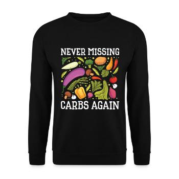 Aliments cétogènes Perte de poids saine - Sweat-shirt Unisexe - noir - Devant - Alina (178cm) & Michal (187cm)