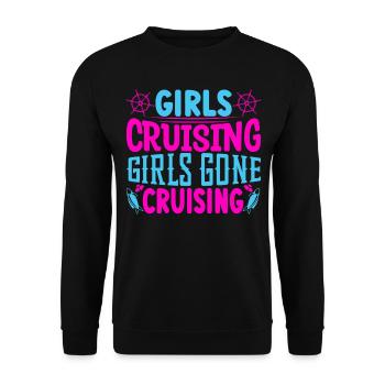 Femmes en vacances en croisière - Sweat-shirt Unisexe - noir - Devant - Alina (178cm) & Michal (187cm)