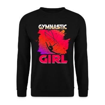 Gymnastique Filles Gymnastique Acrobatie - Sweat-shirt Unisexe - noir - Devant - Alina (178cm) & Michal (187cm)