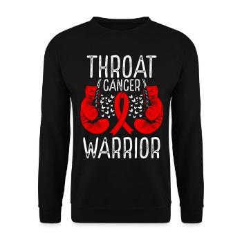 Gants de ruban de sensibilisation du guerrier du cancer du côlon - Sweat-shirt Unisexe - noir - Devant - Alina (178cm) & Michal (187cm)