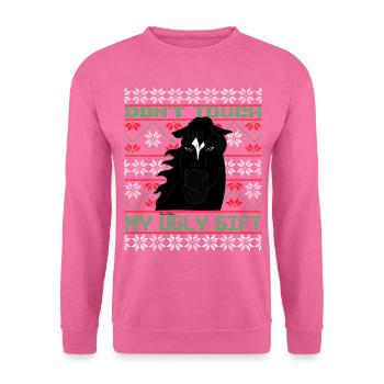 Dont Touch Ugly Brauner Pferd Rider Winter - Unisex Pullover - Pink - Vorne