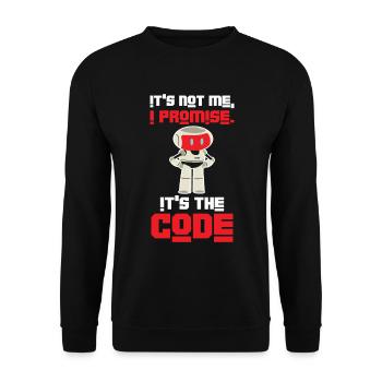 Roboter Künstliche Intelligenz Maschine - Unisex Pullover - Schwarz - Vorne - Alina (178cm) & Michal (187cm)