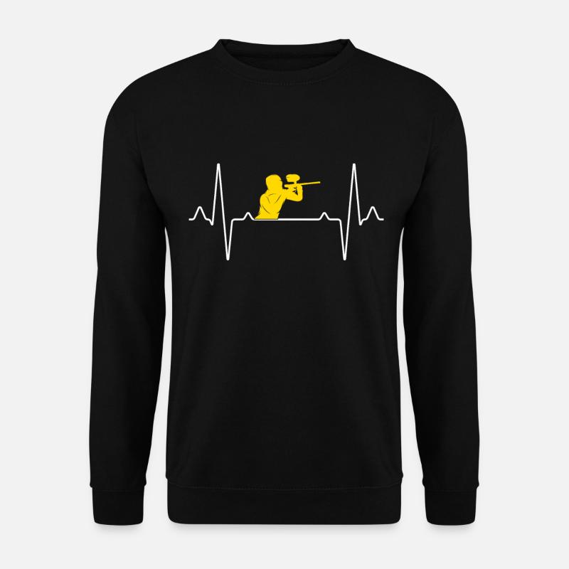 Paintball heartbeat - Unisex Sweatshirt - black