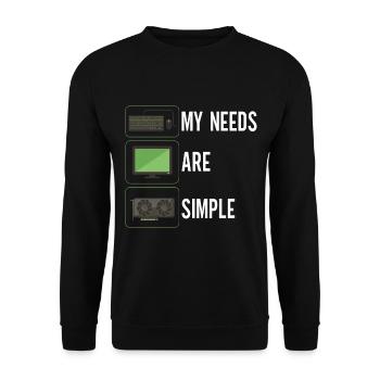 Programmer Computer Scientist - Unisex Sweatshirt - black - Front - Alina (178cm) & Michal (187cm)