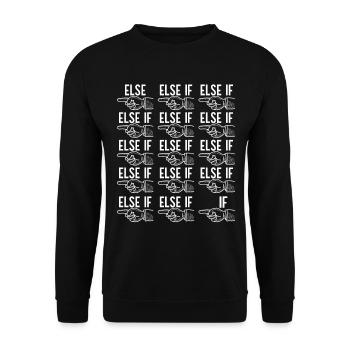 Programmer Computer Scientist - Unisex Sweatshirt - black - Front - Alina (178cm) & Michal (187cm)