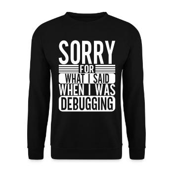 Programmer Computer Scientist - Unisex Sweatshirt - black - Front - Alina (178cm) & Michal (187cm)