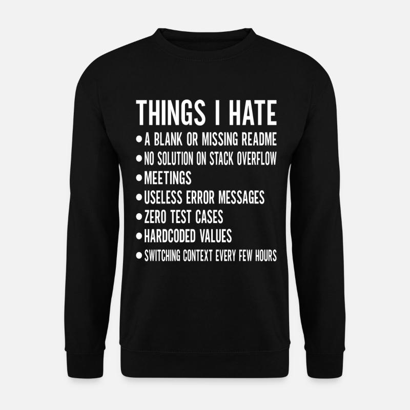 Programmierer Informatiker - Unisex Pullover - Schwarz