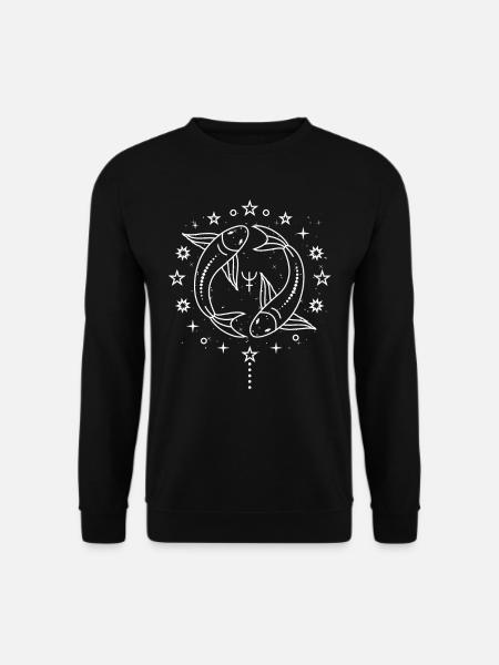 Pisces Zodiac Sign Horoscopes Astrology - Unisex Sweatshirt - black