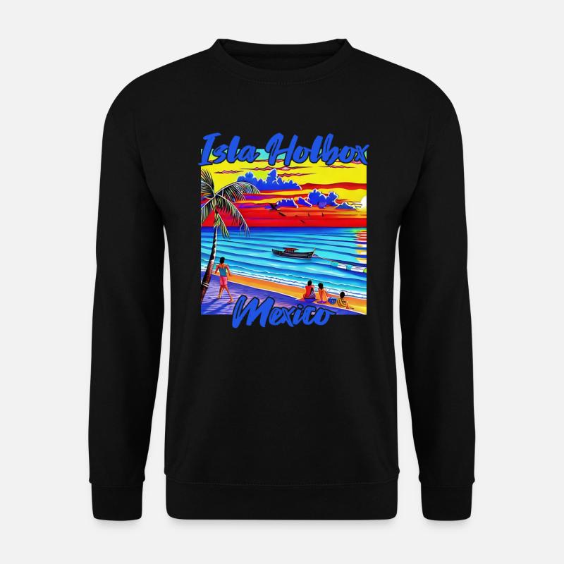 Isla Holbox Mexico - Unisex Pullover - Schwarz
