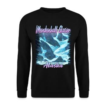 Mendenhall Glacier Alaska - Sweat-shirt Unisexe - noir - Devant - Alina (178cm) & Michal (187cm)