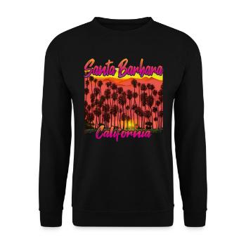 Santa Barbara Californie - Sweat-shirt Unisexe - noir - Devant - Alina (178cm) & Michal (187cm)
