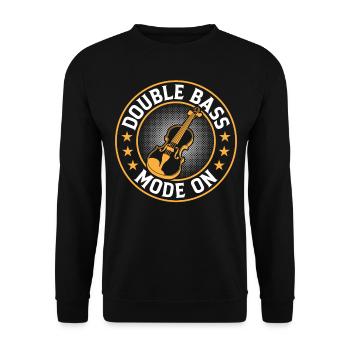 Contrabass Musician Double Bass Player - Double Ba - Unisex Pullover - Schwarz - Vorne - Alina (178cm) & Michal (187cm)