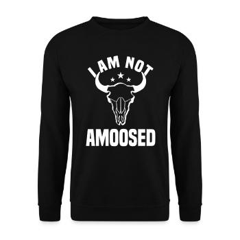 Büffel Bison Ochse Indianer Amerikanisch - Unisex Pullover - Schwarz - Vorne - Alina (178cm) & Michal (187cm)